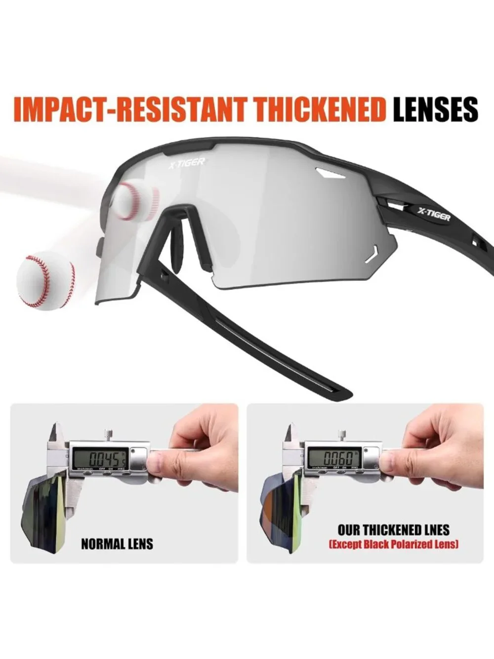 Polarized Cycling Sunglasses with 5 Lenses for MTB, Running & Sports - Unisex